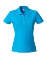 Dames Polo Clique Basic 028231 Turquoise